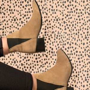 Urban outfitters tan booties